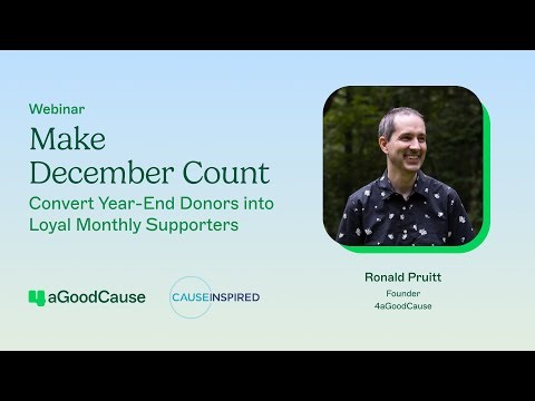 How to Convert Year-End Donors into Loyal Monthly Supporters
