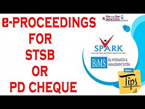 e-Proceedings for STSB / PD Cheque | BIMS Tutorials