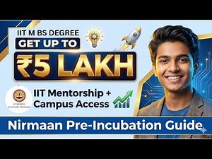 Nirmaan Pre-Incubation for IITM BS Students | Eligibility, Application Process & Requirements