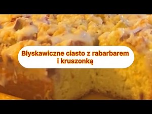 Mix and bake! Instant Rhubarb and Crumble Cake