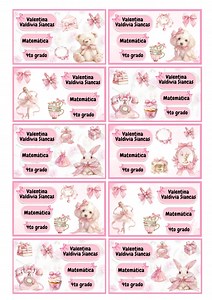Coqueta Etiquetas Escolares, Coqueta Stickers Escolares, Coquette School Label, Coquette School Stickers, Coquete Imprimible Print Pegatinas - Etsy