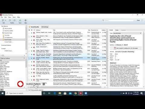 Adding files to your Mendeley desktop software