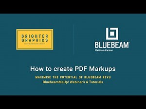 How to Create PDF Markups in Bluebeam Revu by Brighter Graphics