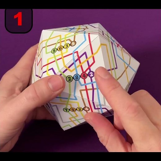 A curious object that weaves a predictable web. Icosahedron underground connections. Genii magazine