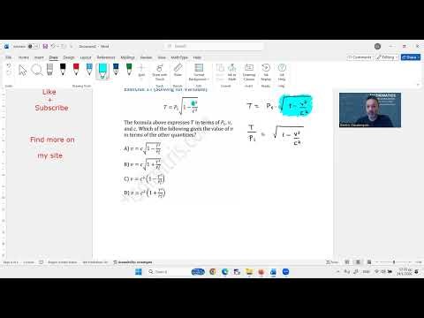 s7e11 Solving for a variable SAT Math solution