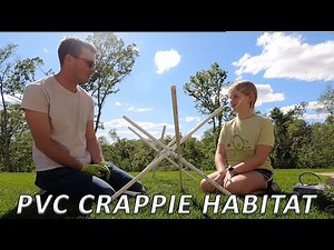 How to Build PVC Fish Habitat - Artificial Fishing Structure Template for Crappie & any fish species