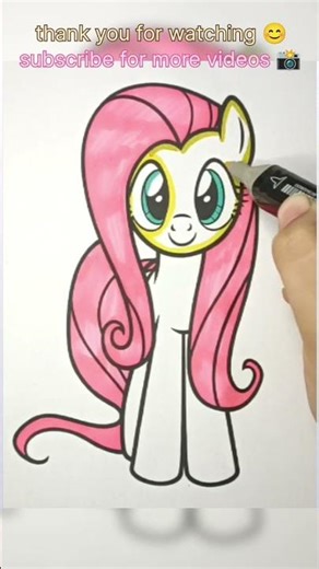 my little pony | fluttershy coloring | coloring pages | kids coloring | cartoon | shorts