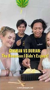 First time trying durian. Send help! 🆘🤣