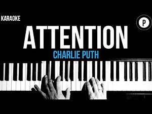 Charlie Puth - Attention Karaoke SLOWER Acoustic Piano Instrumental Cover Lyrics