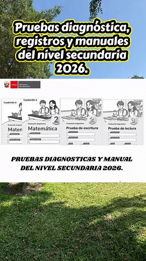 Pruebas Diagnósticas y Manuales para Secundaria 2026