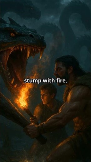 Hercules vs The Lernaean Hydra 🐍 | The Second Labor of a Demigod | Greek Mythology Shorts