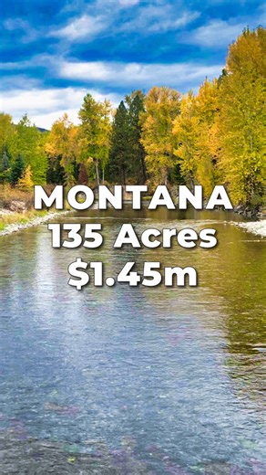 135 Acres of LAND for SALE in MONTANA with over Half a Mile of River Frontage, Road Access, Power, Mature Trees, and Amazing Views, bordering the 2,000,000 Acre Lolo National Forest. View Property Images, Maps & Details at: LANDIO.com This Montana Property has over Half a Mile of frontage on the St. Regis River, where you can fish for Rainbow Trout, Cutthroat Trout, Brown Trout, and Mountain Whitefish. Shortly after the St. Regis River flows through the Property, it conjoins with the Clark Fork