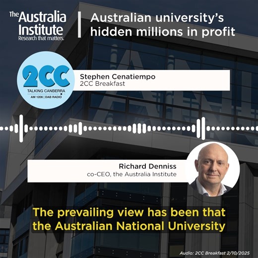 12K views · 211 reactions | New Australia Institute analysis shows the ANU had a $90 million profit in 2024 and INCREASED the value of its net assets. While it was claiming a budget crisis to justify staff cuts! For more info ⤵️ https://australiainstitute.org.au/post/the-anus-hidden-90m-budget-surplus/ | The Australia Institute | Facebook