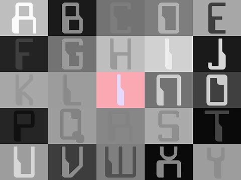 Artistic Alphabet, Color Series, I