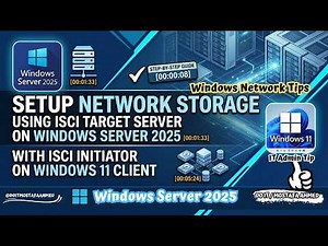 Setup iSCSI Target Server | Create Network Storage Using iSCSI on Windows Server 2025