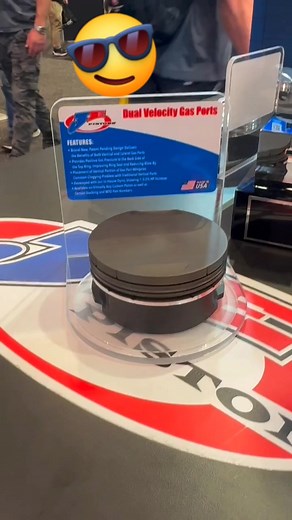 JE Pistons' new Dual Velocity gas ports combine the benefits of both vertical and lateral gas ports. The design was awarded the Best New Racing Product award ar the 2024 SEMA Show. | EngineLabs