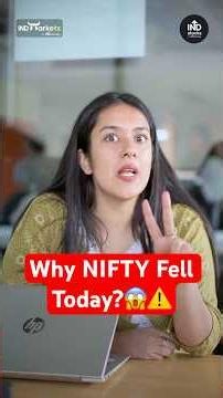 Why Is the Indian Stock Market Falling Today? Nifty & Sensex Down 1%