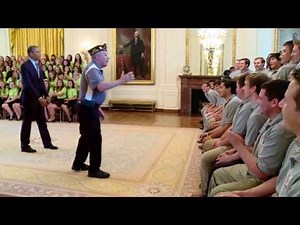 Raw Video: Singing Happy Birthday to President Obama