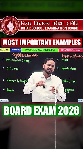 Class 12th Chemistry Most Important Examples | Bihar Board Exam 2026 | GK Sir