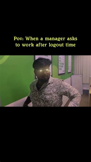 POV: Manager Asks You to Work After Logout Time 😂 | Office Reality