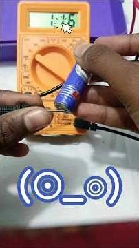 My first video on YouTube. #How to use multimeter? #electronic videos