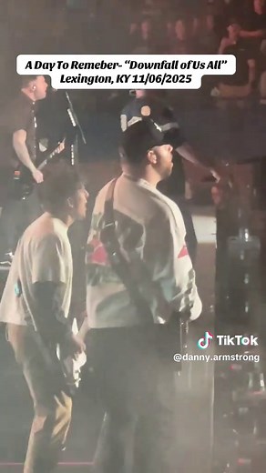 A Day To Remeber- “Downfall of Us All” Lexington, KY 11/06/2025 @A Day To Remember #fyp #adaytoremember #adtr #concerts #millennial