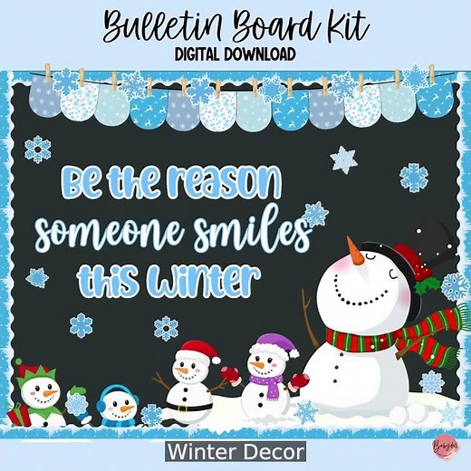 Snowflake Winter Bulletin Board Kit!