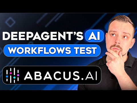 DeepAgent AI Workflow – 2026 | I Built an Automated Job Search Workflow with Abacus AI
