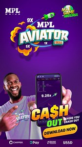 5.2K views · 10K reactions | Play the MPL Naija Aviator game and earn real. Cash out up to 15x Rewards when you predict Download the MPL Naija app now and start winning big! | MPL Naija | Facebook