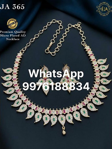 jewellery collection set order in WhatsApp