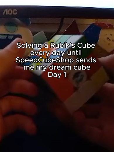 Solving a Rubik’s Cube every day until SpeedCubeShop sends me my dream cube.#rubikscube #speedcubeshop