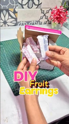 Fruit Earrings DIY🍉😭♥️ | mouldit clay art | clay diy art
