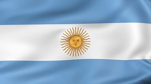 bandera animada de Argentina - bucle sin fisuras