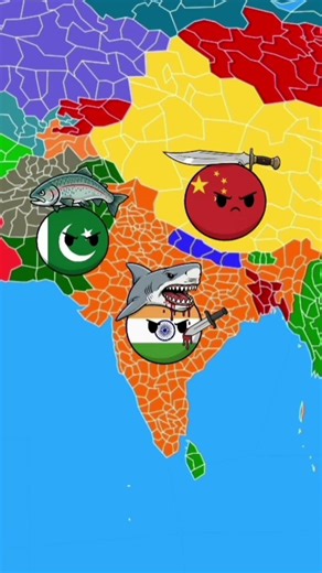 Will India beat China?" #countryballs #shorts