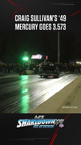 In the Pro Mod Slammers race at Shakedown XXII, Craig Sullivan piloted his well-known '49 Mercury to a blistering 3.573 at 211 mph in the final round. #FloDragRacing #Shakedown | FloDragRacing