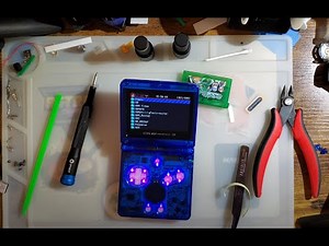 FunnyPlaying Game Boy Advance SP 3.0" IPS Kit + LED Button Board