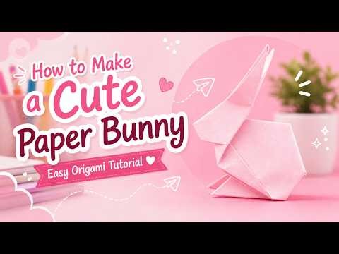 How to Make a Cute Paper Bunny 🐰 | Easy Origami for Beginners 🐰 | Зайчик из бумаги своими руками
