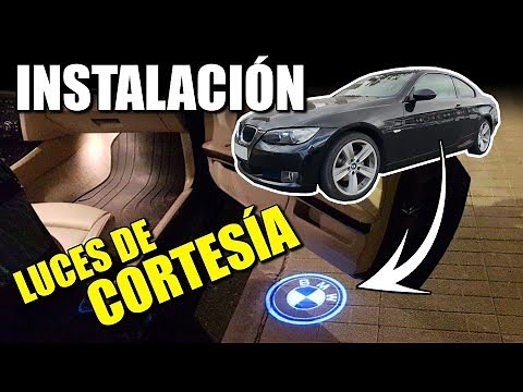 How to install courtesy lights in your car (with logo) // Explained on a BMW E92