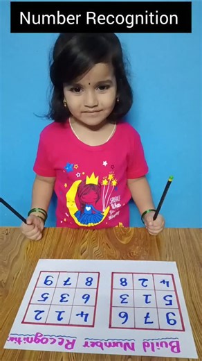 Susmitha R on Instagram: "💫Dual Number Recognition ✨In this fun hands-on activity, children use pointers/pencils to identify and match numbers on number grids. By visually scanning and pointing to the correct numbers, children strengthen number recognition while improving focus and coordination. This activity is ideal for early learners and makes math learning playful and engaging. ✨Benefits: ✅Builds number recognition skills ✅Improves visual scanning & concentration ✅Enhances hand–eye c