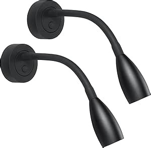 12V LED Dimmable Reading Light 2 Pack, RV Bedside Reading Lamp with USB Charger 12 Volt Flexible Neck Wall Lamp for Camper Van Travel Trailer Truck Boat Interior Lighting