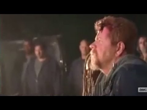 The Walking Dead 7x01 - Negan kill Abraham Scene (Sgt. Abraham Ford Death)
