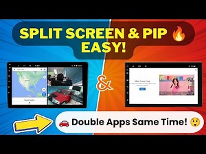 How to Enable Split Screen & PIP Mode in Android Car Player T5 🚗📺