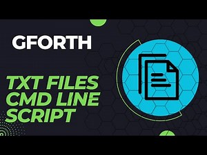GForth How to Write to Text Files & Run Script on Cmd Line