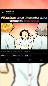 Zenitsu and Inosuke also want to training🤺🔥|#Demon Slayer|#Anime