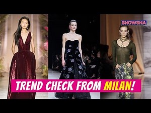 Nipple Baring Outfits, Florals, Faux Fur, Ribbed Sweaters & Mose Green Rule Milan Fashion Week 2024