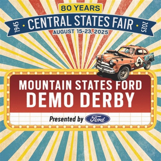 6K views · 29 reactions | The Demolition Derby is going to be WILD tonight, Saturday, August 16th! We’ve already got 12 cars lined up and more on the way. Engines are roaring, the arena’s ready, and it’s about to get loud. Don’t miss the madness! GET YOUR TICKETS HERE: https://www.centralstatesfairinc.com/events/2025/mountain-states-ford-demolition-derby2 #DemolitionDerby #CentralStatesFair #rapidcity | Central States Fair | Facebook