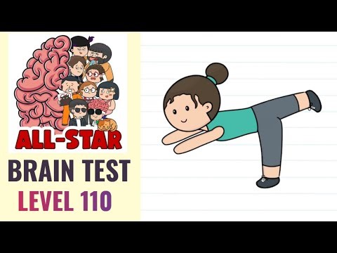 Brain Test All Star Level 110 | She must maintain her balance | Walkthrough