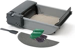 Our Pets SmartScoop Automatic Self-Cleaning Litter Box, Gray