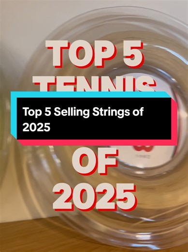 The top 5 selling strings of 2025! Do you use any of these? #2025wrapped #tennis #tenniswarehouse #top5