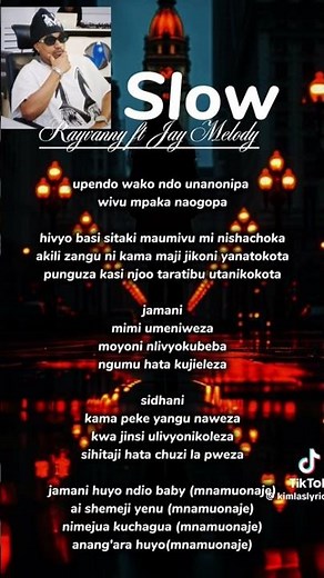 Rayvanny ft Jay Melody - Slow (Lyrics).